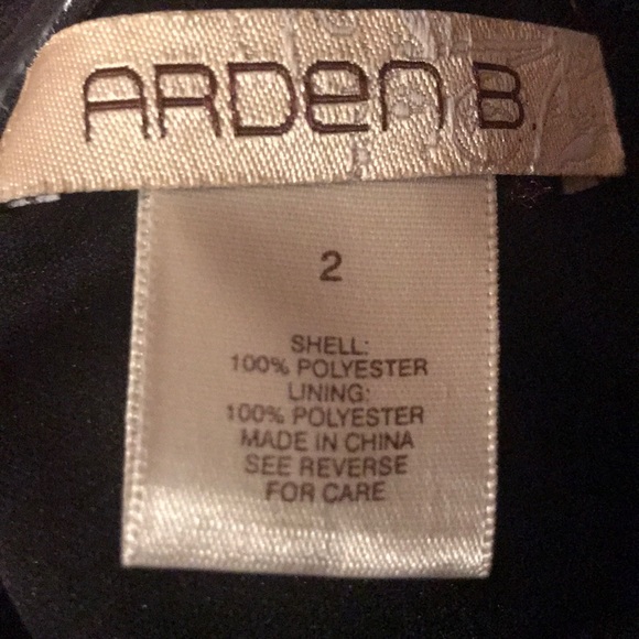 Arden B. Strapless Black/Blush Cocktail Size 2 - Picture 4 of 5